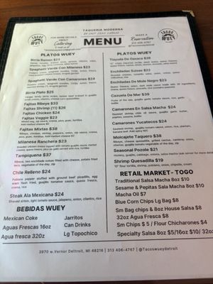 Menu photo 2 Tacos Wuey Detroit, MI Menu photo 2 Tacos Wuey Detroit, MI