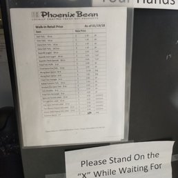 Price menu Price menu