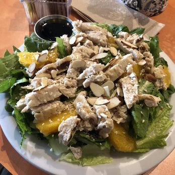 L's Caffe - Orange Sesame Salad with Grilled Chicken - Coffee & Tea Near Me - San Francisco, California