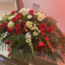 Crystals Flower and Gift Shop - Half Casket Spray