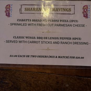 Temple Bar Urban Eats - The "menu" lol - Bars Near Me - West Covina, California Temple Bar Urban Eats - The "menu" lol - Bars Near Me - West Covina, California