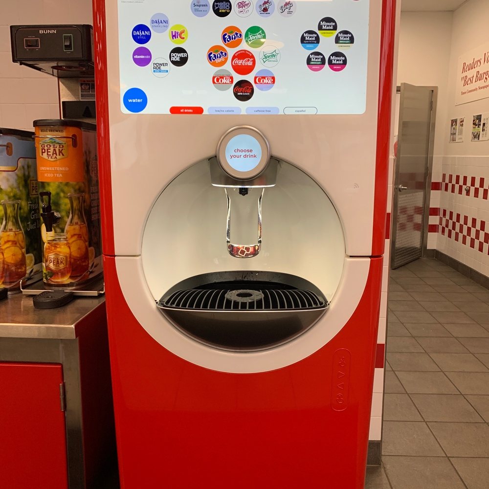 Five Guys - Freestyle Coke dispenser - Burgers Near Me - Bristol, Tennessee Five Guys - Freestyle Coke dispenser - Burgers Near Me - Bristol, Tennessee