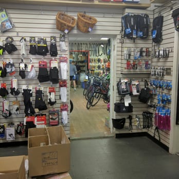 Chain Reaction Bicycles - Accessories and view towards the repair counter - Bikes Near Me - Toronto, Ontario