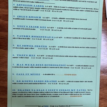 Lake Milton Brewery - Beer list on grand opening day October 11th. - Breweries Near Me - Lake Milton, Ohio Lake Milton Brewery - Beer list on grand opening day October 11th. - Breweries Near Me - Lake Milton, Ohio