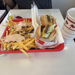 Double double animal style fries
