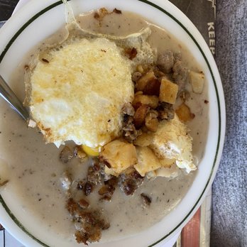 South 30 Diner - Sausage biscuit and gravy, two eggs with home fries. - Diners Near Me - Amsterdam, New York South 30 Diner - Sausage biscuit and gravy, two eggs with home fries. - Diners Near Me - Amsterdam, New York