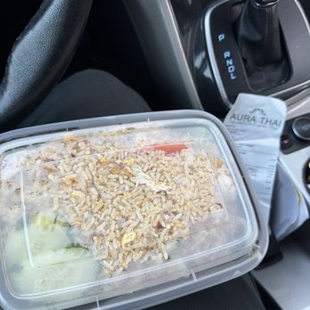 Aura Thai - Regular to-go container of fried rice - Thai Near Me - Long Beach, California