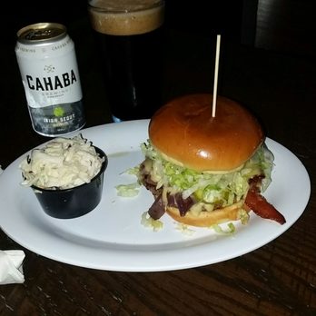 Beef 'O' Brady's - Bacon cheeseburger, coleslaw and an Irish stout. Oh and of course darts. - Sports Bars Near Me - Hoover, Alabama Beef 'O' Brady's - Bacon cheeseburger, coleslaw and an Irish stout. Oh and of course darts. - Sports Bars Near Me - Hoover, Alabama