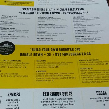 Burgh'ers Brewing - Bottom half of menu . . . - Burgers Near Me - Pittsburgh, Pennsylvania Burgh'ers Brewing - Bottom half of menu . . . - Burgers Near Me - Pittsburgh, Pennsylvania