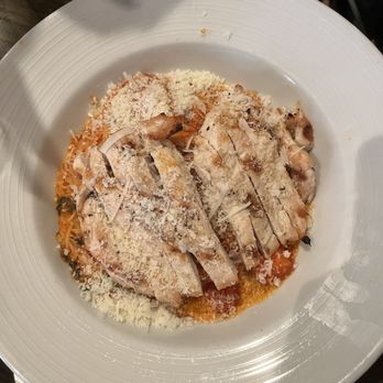 Via Piccola Trattoria - Angel hair pasta with pomodoro sauce and a side of chicken - Italian Near Me - Tiburon, California