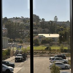 Millbrae Recreation Center - View of the field from inside