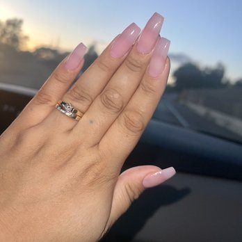 Paradise Nails - My final result with a natural color chosen by Tuan, very pretty and classy! - Nail Salons Near Me - Sacramento, California