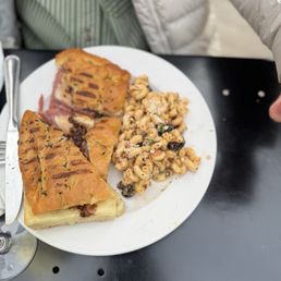 Spicy Capicola, Fontina, and Fig/Bacon Jam Panini