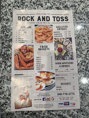 Menu photo 6 Rock & Toss Crab House Upper Marlboro, MD Menu photo 6 Rock & Toss Crab House Upper Marlboro, MD