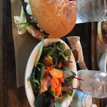 Farmer's Table - Black bean burger - New American Near Me - La Mesa, California Farmer's Table - Black bean burger - New American Near Me - La Mesa, California