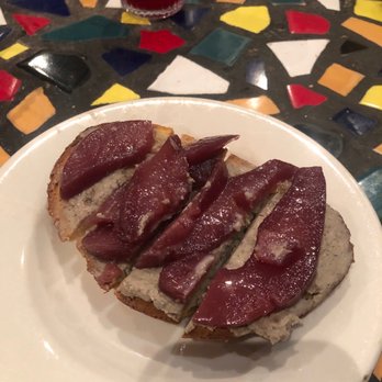 Viva Madrid! - Tosata con cabrales y peras - Spanish Near Me - Claremont, California Viva Madrid! - Tosata con cabrales y peras - Spanish Near Me - Claremont, California