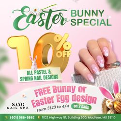 Sang Nail Spa - EASTER BUNNY SPECIALS ARE HERE!