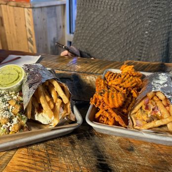 Spitz - Sugarhouse - The Gyro Combo Meal, one with sweet potato fries and one with the quinoa salad - Mediterranean Near Me - Salt Lake City, Utah Spitz - Sugarhouse - The Gyro Combo Meal, one with sweet potato fries and one with the quinoa salad - Mediterranean Near Me - Salt Lake City, Utah