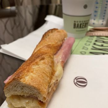 Bouchon Bakery - Parisian Ham & Cheese with small Coffee - Bakeries Near Me - Las Vegas, Nevada Bouchon Bakery - Parisian Ham & Cheese with small Coffee - Bakeries Near Me - Las Vegas, Nevada