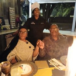 The Bougie Palate - Me and my husband judge W Scott and Sheriff JC at our anniversary dinner which was was so excellent the food was great the service was a 10