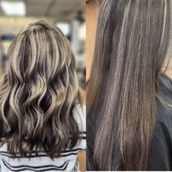 Salon 621 - My hair before and after my appointment with Bethany. Obsessed!!