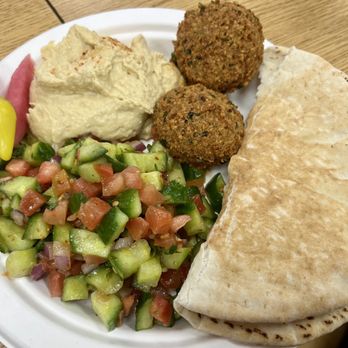 Zankou Chicken - Falafel, hummus, pita, cucumber tomato salad - Mediterranean Near Me - Pasadena, California Zankou Chicken - Falafel, hummus, pita, cucumber tomato salad - Mediterranean Near Me - Pasadena, California