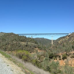 View of bridge from Quarry Trail parking lot