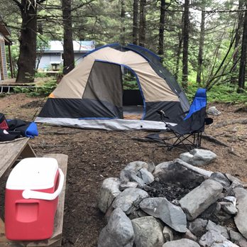 Miller's Landing - My campsite after setting up - Tours Near Me - Seward, Alaska
