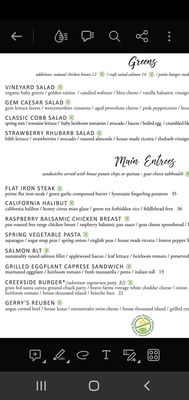 Menu photo 3 Creekside Grille Restaurant Temecula, CA