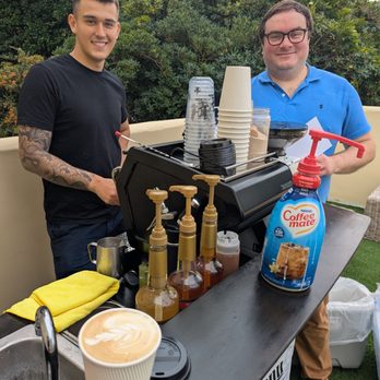 Napoleon Bakery - Tim and one of his beautiful drinks at our event in Malibu - Bakeries Near Me - Northridge, California Napoleon Bakery - Tim and one of his beautiful drinks at our event in Malibu - Bakeries Near Me - Northridge, California