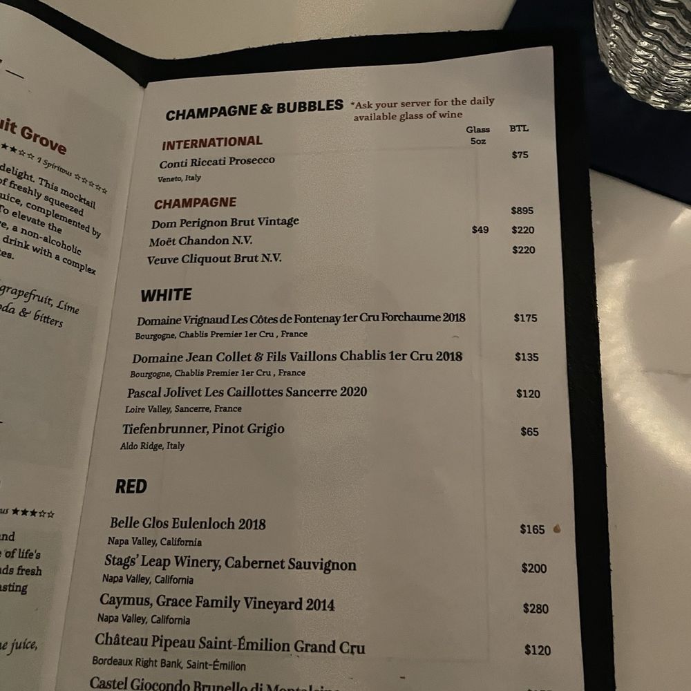 C Suite - Menu - Cocktail Bars Near Me - Toronto, Ontario