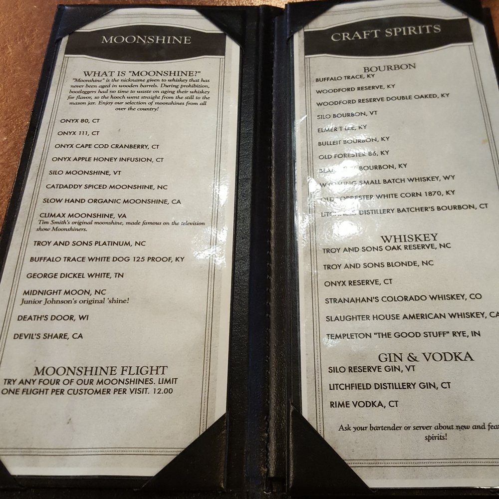 The Hidden Still - Menu - Bars Near Me - Ellington, Connecticut The Hidden Still - Menu - Bars Near Me - Ellington, Connecticut