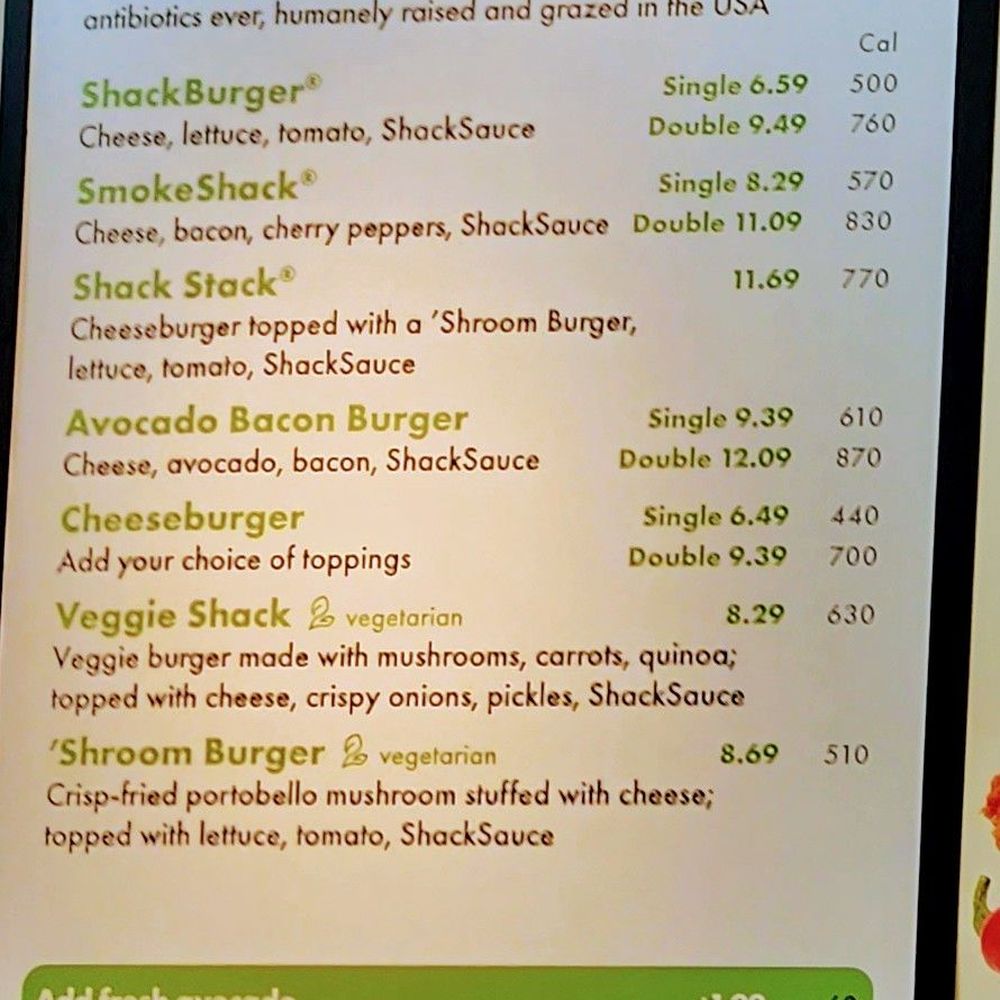 Shake Shack Livonia - Menu on the wall - Fast Food Near Me - Livonia, Michigan Shake Shack Livonia - Menu on the wall - Fast Food Near Me - Livonia, Michigan