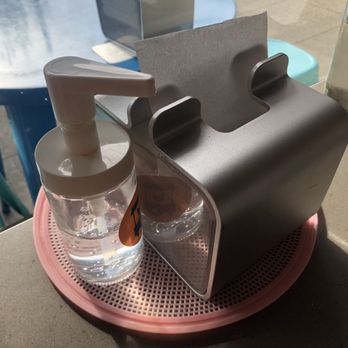 Potluck Hawker Eatery - Hand sanitizer and napkins~ - Indonesian Near Me - Vancouver, British Columbia