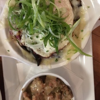 Honeypie Cafe - Breakfast Casserole with gravy on the side - New American Near Me - Milwaukee, Wisconsin