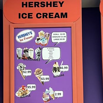 Hershey's Ice Cream & Coffee - Ice cream menu - Ice Cream & Frozen Yogurt Near Me - Sterling, Virginia Hershey's Ice Cream & Coffee - Ice cream menu - Ice Cream & Frozen Yogurt Near Me - Sterling, Virginia