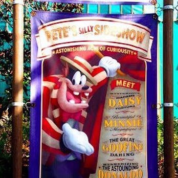 Pete's Silly Sideshow - Pete's Silly Slideshow in the Magic Kingdom in Walt Disney World. - Performing Arts Near Me - Lake Buena Vista, Florida