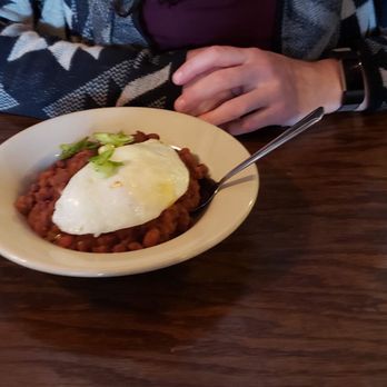 Bayou on Bay - Red beans and rice with over easy egg - Cajun/Creole Near Me - Bellingham, Washington