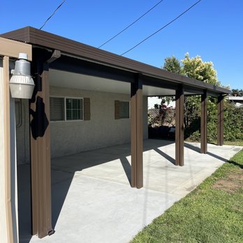 Sun Escape Patios - My large new patio with led lighting!! - Patio Coverings Near Me