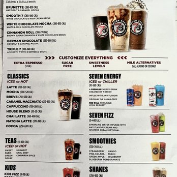 7 Brew Coffee - Menu - Coffee & Tea Near Me - Augusta, Georgia