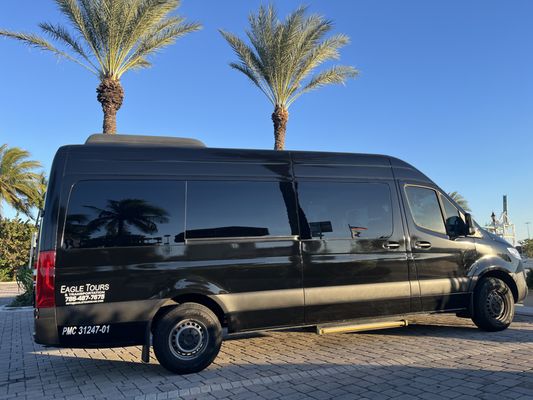 Airport/Seaport Shuttle Servides - Call us for any oirport or seaport shuttle services! We serve Miami and Fort Lauderdale International Airports, as well as Port Everglades and Port Miami. Our 14 passenger Mercedes Benz Sprinter will fit your group and all your luggage comfortably! We speak English, Spanish and Portuguese.