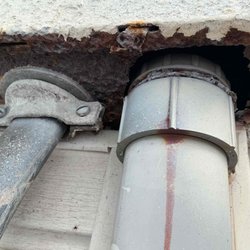 One Call Electrical Service - This was a rusted electrical meter pan that we needed to replace.