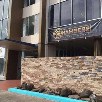 Chambers Escape Games - Look for this building and banner! - Escape Games Near Me - Honolulu, Hawaii Chambers Escape Games - Look for this building and banner! - Escape Games Near Me - Honolulu, Hawaii