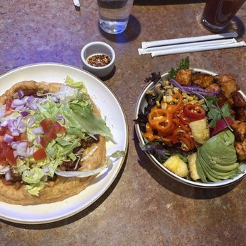 Rustic Thistle - Navajo taco and Hawaiian salmon salad - Breakfast & Brunch Near Me - Page, Arizona Rustic Thistle - Navajo taco and Hawaiian salmon salad - Breakfast & Brunch Near Me - Page, Arizona