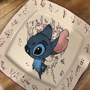 As You Wish Pottery - My graffiti Stitch is awesome thanks to the girls that helped... namely Jenna (who just left) and Tara. - Paint-Your-Own Pottery Near Me - Tempe, Arizona As You Wish Pottery - My graffiti Stitch is awesome thanks to the girls that helped... namely Jenna (who just left) and Tara. - Paint-Your-Own Pottery Near Me - Tempe, Arizona
