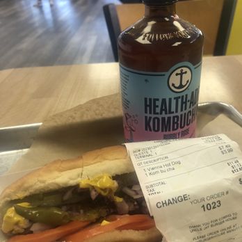 Uncle Jay Burger House - Vienna hot dog (7.49), kombucha (3.99) - Burgers Near Me - Concord, California Uncle Jay Burger House - Vienna hot dog (7.49), kombucha (3.99) - Burgers Near Me - Concord, California