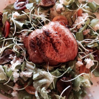 Barrel & Bushel - B&B salad with grilled salmon - Bars Near Me - Tysons Corner, Virginia