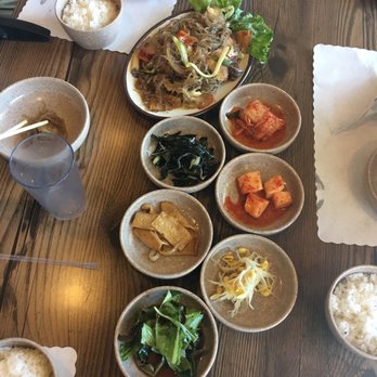 JCD Korean Restaurant - 6 banchan items and jap chae - Korean Near Me - Beaverton, Oregon JCD Korean Restaurant - 6 banchan items and jap chae - Korean Near Me - Beaverton, Oregon