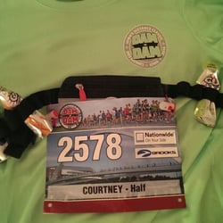 Dam to Dam - Women's shirt (Brooks!) and 2014 bib