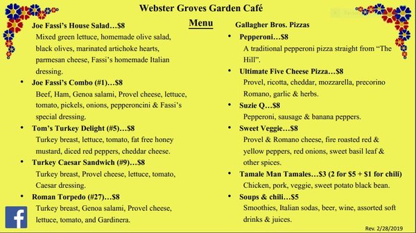 Menu photo 3 Webster Groves Garden Cafe Webster Groves, MO